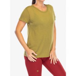Koszulka szybkoschnąca damska Fjallraven High Coast Lite T-shirt. Zielone t-shirty sportowe Fjällräven, bez wzorów, bez ramiączek. Za 156.99 zł.