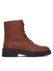 Geox Trzewiki D Swelen D665GH 81 C6006 Brązowy. Brązowe botki Geox, bez wzorów, bez obcasa, na płaskiej podeszwie, bez zapięcia. Za 549.99 zł.