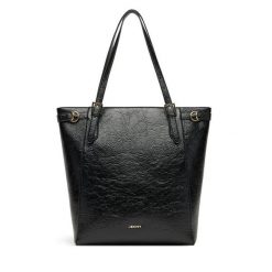 Torebka JENNY. Czarne shopper bag Jenny, bez wzorów, bez dodatków. Za 159.99 zł.