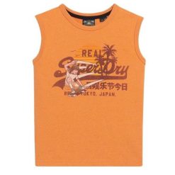 Damski tank top Superdry LA Vintage Logo. Brązowe bielizna termoaktywna damska Superdry, bez wzorów, bez ramiączek. W wyprzedaży za 159.10 zł.