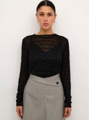 Karen by Simonsen Bluzka Kirstinekb 10104601 Czarny Feminine Fit. Czarne bluzki Karen by Simonsen, m, bez wzorów, z syntetyku, bez kołnierzyka, bez ramiączek. Za 609.99 zł.