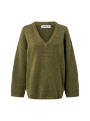 EDITED sweter z dzianiny - Urielle Kobiety zielony, 36. Zielone swetry Edited, bez wzorów, z dzianiny, bez ramiączek. Za 179.95 zł.