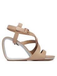 United Nude Sandały Mobius Straps Hi 1099793216 Beżowy. Brązowe sandały United Nude, bez wzorów, ze skóry, bez obcasa, na koturnie, bez zapięcia. Za 1,469.00 zł.