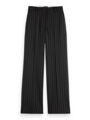 Scotch & Soda Spodnie w kolorze czarnym rozmiar: W27/L32. Czarne spodnie materiałowe Scotch & Soda, bez wzorów, z materiału, z podwyższonym stanem. Za 141.19 zł.