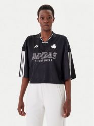 Adidas T-Shirt Tiro Cut 3-Stripes JG4097 Czarny Oversize. Czarne t-shirty adidas, xl, bez wzorów, z syntetyku, bez kołnierzyka, bez ramiączek. Za 219.99 zł.