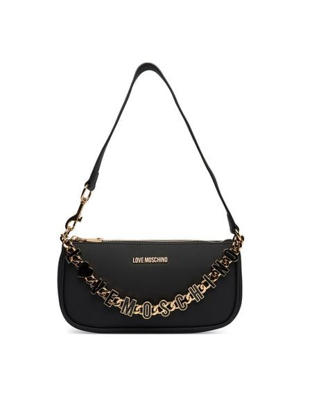 LOVE MOSCHINO Torebka JC4154PP1OL1700A Czarny. Czarne torebki klasyczne Love Moschino, bez wzorów, ze skóry, bez dodatków. Za 723.99 zł.