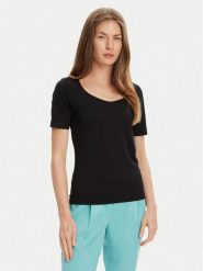 United Colors Of Benetton T-Shirt 3FJHD401P Czarny Slim Fit. Czarne t-shirty United Colors Of Benetton, m, bez wzorów, z bawełny, bez kołnierzyka, bez ramiączek. Za 59.99 zł.