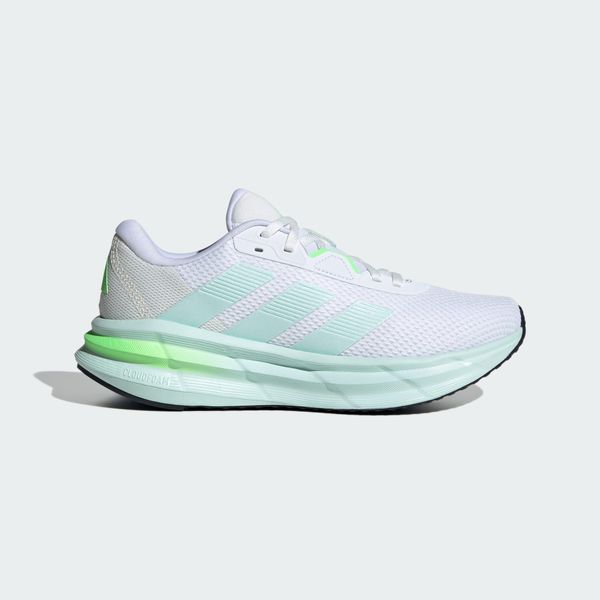 Buty Galaxy 7 Running. Białe buty do biegania adidas, bez wzorów, z materiału, bez zapięcia, do biegania. Za 229.50 zł.
