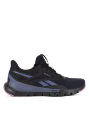 Reebok Buty halowe REEBOK FLEX TRAINER 100210154 Czarny. Czarne buty treningowe Reebok, bez wzorów, z materiału, bez zapięcia, na fitness i siłownię. Za 339.99 zł.