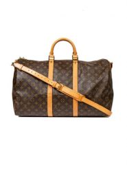 Louis Vuitton Torba podróżna "Keepall" w kolorze brązowym - 50 x 26 x 22 cm rozmiar: onesize. Brązowe torby podróżne Louis Vuitton, bez wzorów, z materiału, przez ramię. Za 5,798.99 zł.