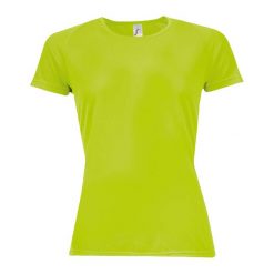 Koszulka Damska Sportowa Raglanowa. Zielone t-shirty sportowe SOL'S, s, bez wzorów, bez ramiączek, trekkingowe. Za 40.99 zł.