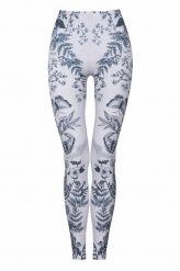 Legginsy sportowe damskie DEEP TRIP Botanic. Szare legginsy DEEP TRIP, bez wzorów, z elastanu, sportowe. Za 179.00 zł.