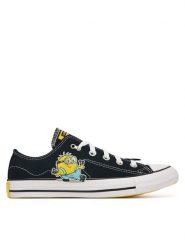 Converse Trampki Converse x Minions Chuck Taylor All Star A21404C Czarny. Czarne trampki Converse, bez wzorów, z materiału, retro, bez zapięcia. Za 379.99 zł.