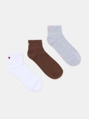 Skarpetki z bawełną 3 pack - wielobarwny. Skarpetki Sinsay, bez wzorów, z bawełny. Za 12.99 zł.