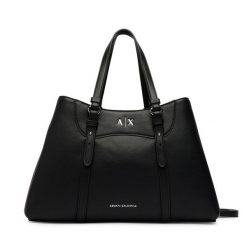 Torebka Armani Exchange. Czarne torebki klasyczne Armani Exchange, bez wzorów, klasyczne, bez dodatków. Za 754.99 zł.