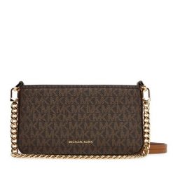 Torebka MICHAEL Michael Kors. Brązowe listonoszki MICHAEL Michael Kors, bez wzorów, bez dodatków. Za 629.99 zł.