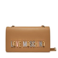 Torebka LOVE MOSCHINO. Brązowe kopertówki Love Moschino, bez wzorów, wizytowe, bez dodatków. Za 589.99 zł.