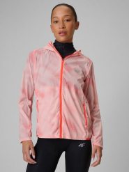 4F Kurtka do biegania damska - różowa M. Czerwone kurtki do biegania 4f, l, bez wzorów, bez kaptura, do biegania. Za 349.99 zł.