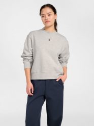 HUMMEL bluza bawełniana damska hmlFOUNDATION SWEATSHIRT. Szare bluzy z kapturem Hummel, l, bez wzorów, z bawełny, bez kaptura. Za 155.00 zł.