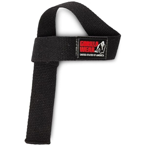 Non-Padded Lifting Straps - Czarny. Czarne paski GORILLA WEAR, bez wzorów, sportowe. Za 92.99 zł.
