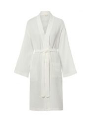 Marie Lund Szlafrok damski Kobiety Bawełna (100%) biały wypukły wzór tkaniny, S. Białe szlafroki damskie Marie Lund, s, bez wzorów, z bawełny, bez ramiączek. Za 279.95 zł.