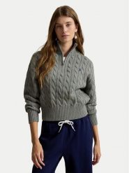 Polo Ralph Lauren Sweter 211963467506 Szary Regular Fit. Szare swetry Polo Ralph Lauren, xl, bez wzorów, z bawełny, bez ramiączek. Za 1,199.00 zł.