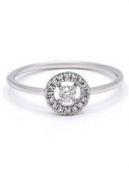 Maison héritage PARIS Złoty pierścionek "Espace Infini" z diamentami rozmiar: 54. Szare pierścionki maison héritage PARIS, z diamentem, złote. Za 1,261.99 zł.