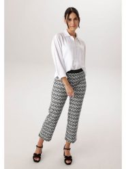 Aniston Spodnie w kolorze czarno-białym rozmiar: 40. Białe spodnie materiałowe Aniston, bez wzorów, z materiału, z podwyższonym stanem. Za 173.99 zł.