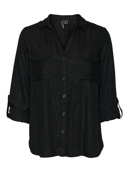 Vero Moda Bluzka w kolorze czarnym rozmiar: S. Czarne bluzki Vero Moda, s, bez wzorów, bez kołnierzyka, bez ramiączek. Za 82.83 zł.