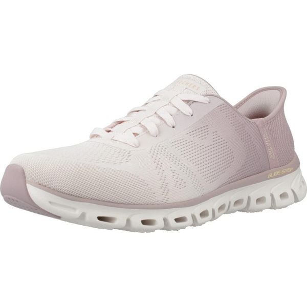 Tenisówki Skechers Glide-step Excite. Czerwone trampki Skechers, bez wzorów, casualowe, bez zapięcia. Za 388.99 zł.