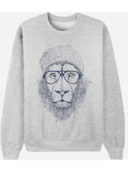 WOOOP Bluza "Cool Lion" w kolorze szarym rozmiar: S. Szare bluzy bez kaptura Wooop, s, bez wzorów, bez kaptura. Za 100.99 zł.