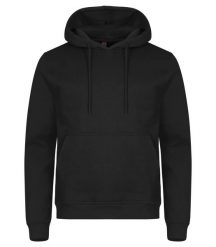 Clique Bluza z kapturem Miami z bawełny i poliestru z recyklingu – Black. Czarne bluzy CLIQUE, m, bez wzorów, z bawełny, bez ramiączek, z kapturem. Za 172.75 zł.