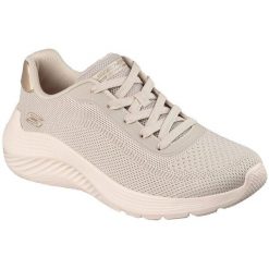 Buty sportowe damskie Skechers Bobs Squad Waves current Look. Brązowe buty treningowe Skechers, bez wzorów, bez zapięcia, na fitness i siłownię. Za 390.00 zł.