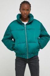 Abercrombie & Fitch kurtka damska kolor zielony zimowa oversize. Zielone kurtki Abercrombie & Fitch, na zimę, l, bez wzorów, bez kaptura. W wyprzedaży za 586.99 zł.