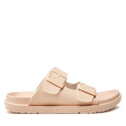 Klapki Big Star Shoes. Czerwone klapki BIG STAR SHOES, bez wzorów, retro, bez obcasa, bez zapięcia. Za 79.99 zł.