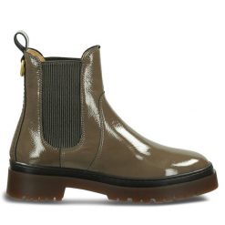 Sztyblety Gant. Brązowe botki Gant, bez wzorów, bez obcasa, na płaskiej podeszwie, bez zapięcia. Za 499.99 zł.