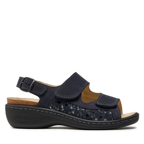 Sandały Dr. Brinkmann. Niebieskie sandały Dr. Brinkmann, bez wzorów, bez obcasa, na płaskiej podeszwie, bez zapięcia. Za 319.99 zł.