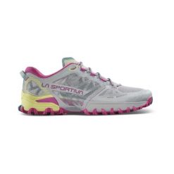 La Sportiva Bushido III W Moon Wiosenne buty terenowe FriXion Czerwona podeszwa. Fioletowe buty do biegania La Sportiva, na wiosnę, bez wzorów, z gumy, bez zapięcia, do biegania. Za 877.95 zł.