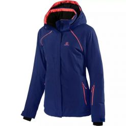 Kurtka Salomon Strike Jkt W narciarska damska L. Czerwone kurtki narciarskie Salomon, na zimę, l, bez wzorów, bez kaptura, narciarskie. Za 862.00 zł.