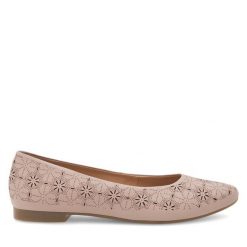 Baleriny Lasocki. Czerwone baleriny Lasocki, bez wzorów, bez obcasa, bez zapięcia. Za 135.99 zł.
