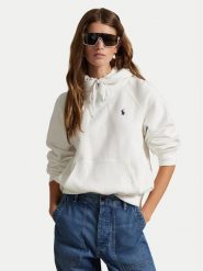Polo Ralph Lauren Bluza 211971698001 Biały Regular Fit. Białe bluzy Polo Ralph Lauren, m, bez wzorów, bez kaptura. Za 859.99 zł.