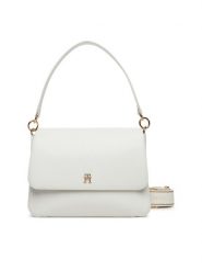 Tommy Hilfiger Torebka Th Joy Shoulder Bag AW0AW16815 Biały. Białe torebki klasyczne Tommy Hilfiger, bez wzorów, ze skóry, bez dodatków. Za 419.99 zł.