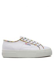 Superga Tenisówki Multicolor Beads 2740 S4131FW Biały. Białe trampki Superga, bez wzorów, z materiału, bez zapięcia. Za 359.99 zł.