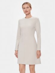 Calvin Klein Sukienka codzienna Hw Viscose Fit & Flare Dress K20K206336 Beżowy Regular Fit. Brązowe sukienki Calvin Klein, na co dzień, bez wzorów, z syntetyku, bez kołnierzyka, bez ramiączek, proste. Za 1,199.00 zł.