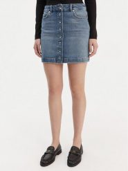 HUGO Spódnica jeansowa Gilvie 50553182 Niebieski Regular Fit. Niebieskie spódnice Hugo, xl, bez wzorów, z bawełny. Za 549.99 zł.