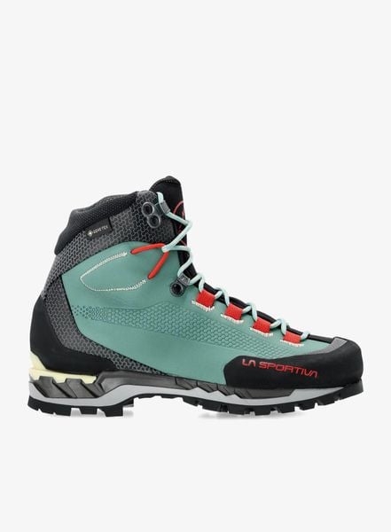 Buty damskie La Sportiva Trango Tech Leather GTX. Zielone buty trekkingowe La Sportiva, bez wzorów, z gore-texu, bez zapięcia, trekkingowe, gore-tex. Za 1,341.99 zł.