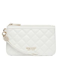 Torebka Nine West. Białe kopertówki Nine West, bez wzorów, bez dodatków. Za 99.99 zł.