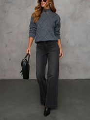 LA Angels Sweter w kolorze antracytowym rozmiar: S. Czarne swetry LA Angels, s, bez wzorów, bez ramiączek. Za 165.99 zł.