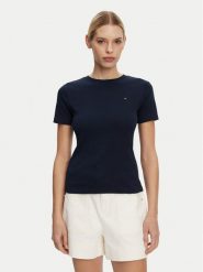 Tommy Hilfiger T-Shirt New Cody WW0WW40587 Granatowy Regular Fit. Niebieskie t-shirty Tommy Hilfiger, m, bez wzorów, z bawełny, bez kołnierzyka, bez ramiączek. Za 139.99 zł.