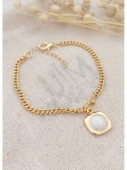 Atelier MIU Pozłacana bransoletka rozmiar: onesize. Żółte bransoletki atelier MIU, z perłą, pozłacane. Za 26.99 zł.